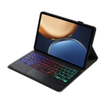 AHV7-AS Pelle di agnello Texture Retroilluminazione a tre colori Custodia per tablet in pelle con tastiera Bluetooth con touchpad per Honor Tablet V7 Pro, AHV7-AS