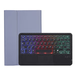 AHV7-AS Pelle di agnello Texture Retroilluminazione a tre colori Custodia per tablet in pelle con tastiera Bluetooth con touchpad per Honor Tablet V7 Pro, AHV7-AS