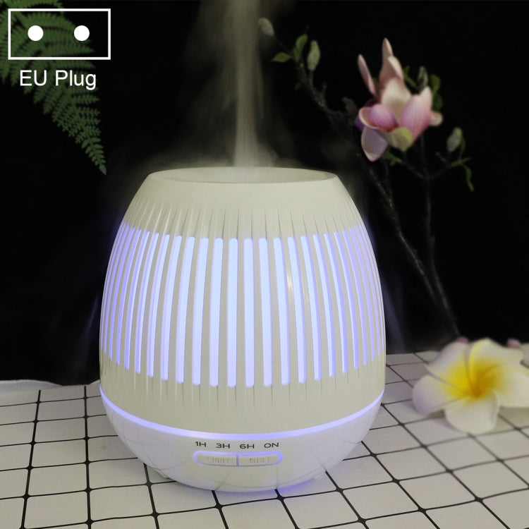 Macchina per aromaterapia con purificatore d'aria a grana di legno con umidificatore a LED da 400 ml con luce a LED colorata, AU Plug, EU Plug, UK Plug, US Plug