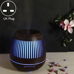 Macchina per aromaterapia con purificatore d'aria a grana di legno con umidificatore a LED da 400 ml con luce a LED colorata, AU Plug, EU Plug, UK Plug, US Plug
