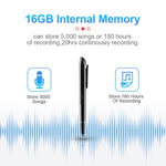 Registratore vocale Q9 con riduzione rumore AI 4-32GB