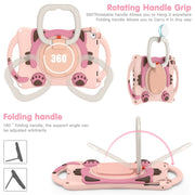 Custodia protettiva in EVA antiurto per bambini Cute Cat King con supporto, tracolla e maniglia, For iPad 9.7 2018 / 2017 / Air / Air 2 / Pro 9.7, For iPad 10.2 2019 / 2020 / 2021 / Pro 10.5, For iPad mini 6 / mini 2024, For iPad mini 6