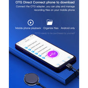 Q39 Registratore di controllo vocale con riduzione del rumore ad alta definizione intelligente AI, 4GB, 8GB, 16GB, 32GB