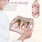 Custodia protettiva in EVA antiurto per bambini Cute Cat King con supporto, tracolla e maniglia, For iPad mini 6 / mini 2024