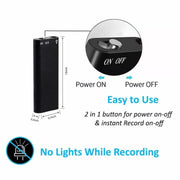 X2 AI Intelligent High Definition Noise Reduction Voice Control Recorder, 4GB, 8GB, 16GB, 32GB