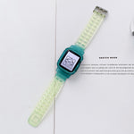 Cinturino in TPU trasparente sfumato Jelly per Apple Watch Series, 7 41mm / 6&SE&5&4 40mm / 3&2&1 38mm, 7 45mm / 6&SE&5&4 44mm / 3&2&1 42mm
