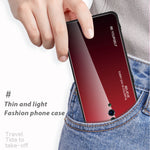 Custodia in vetro sfumato per smartphone compatibili