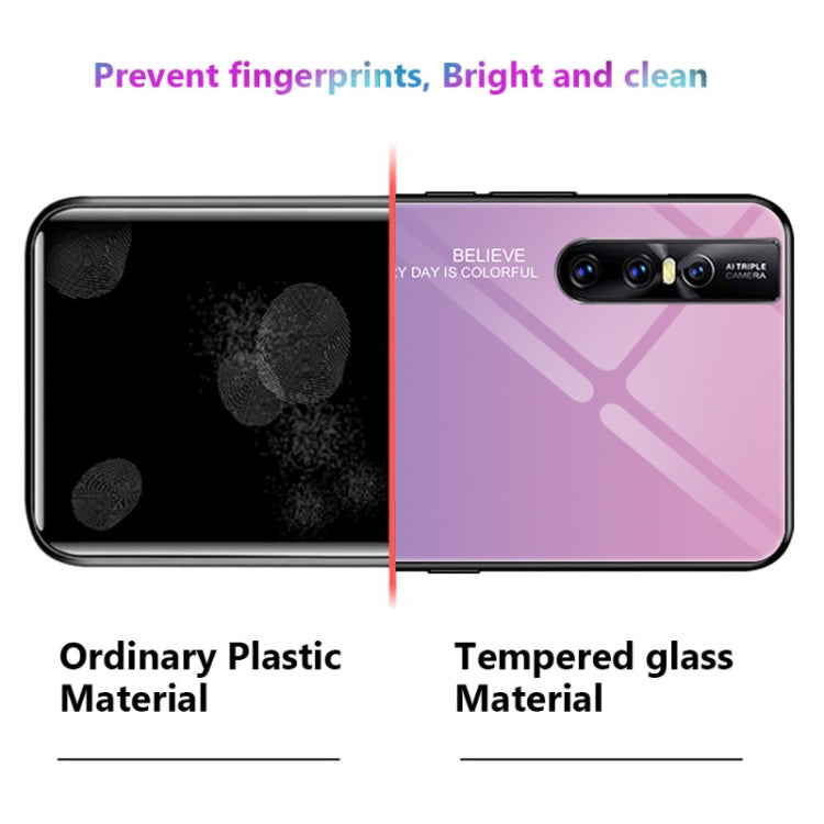 Custodia in vetro con bordi morbidi per Vivo V15 Pro