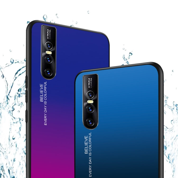 Custodia in vetro con bordi morbidi per Vivo V15 Pro