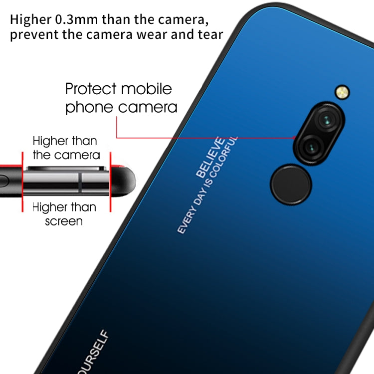 Custodia in vetro colorato per Vivo Y17