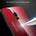 Custodia in vetro colorato per Vivo Y17