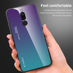 Custodia in vetro colorato per Vivo Y17