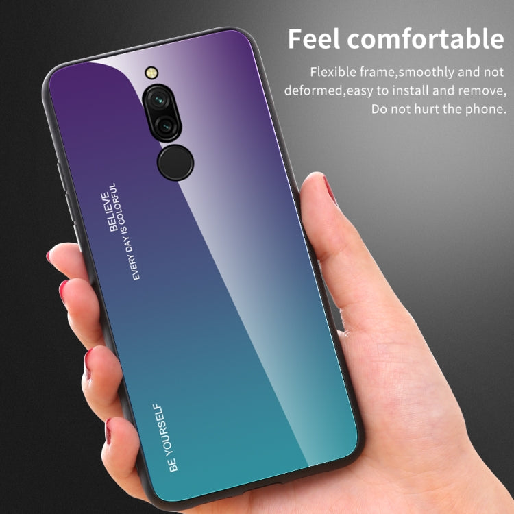 Custodia in vetro colorato per Vivo Y17