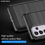 Custodia per telefono TPU in fibra di carbonio con trama spazzolata, For Samsung Galaxy A33 5G, For Samsung Galaxy A53 5G