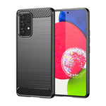 Custodia per telefono TPU in fibra di carbonio con trama spazzolata, For Samsung Galaxy A33 5G, For Samsung Galaxy A53 5G