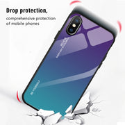 Custodia in vetro a colori sfumati, For Xiaomi Mi CC9 Pro, For Galaxy S10 5G, For Xiaomi Mi CC9e