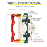 Armor Contrast Colour Silicone + custodia per tablet PC, For Samsung Galaxy Tab A7 Lite, For Samsung Galaxy Tab A7 10.4 T505