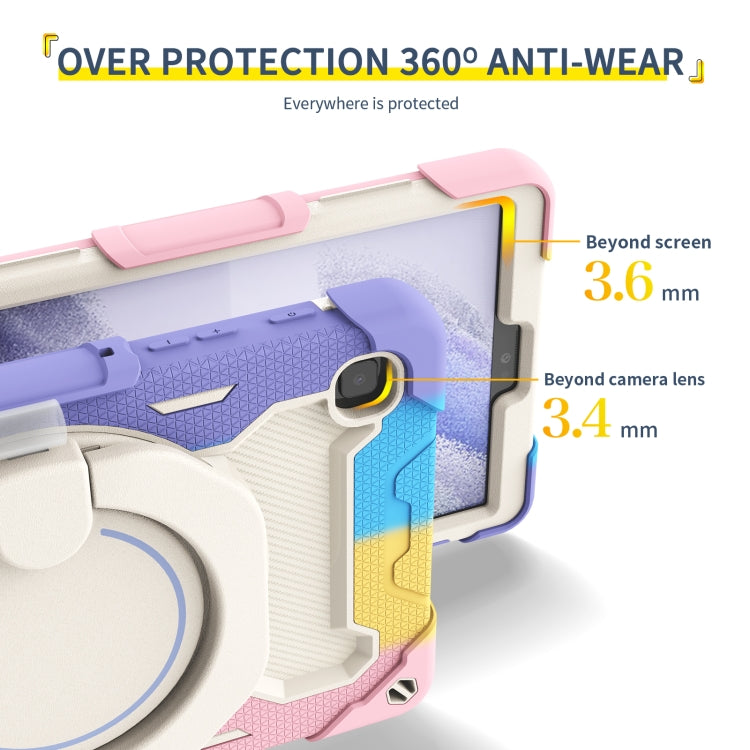 Armor Contrast Colour Silicone + custodia per tablet PC, For Samsung Galaxy Tab A7 Lite, For Samsung Galaxy Tab A7 10.4 T505