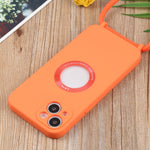 Custodia acrilico con cordino per iPhone 13 mini