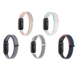 Cinturino in nylon con cinturino ad anello, For Fitbit Luxe