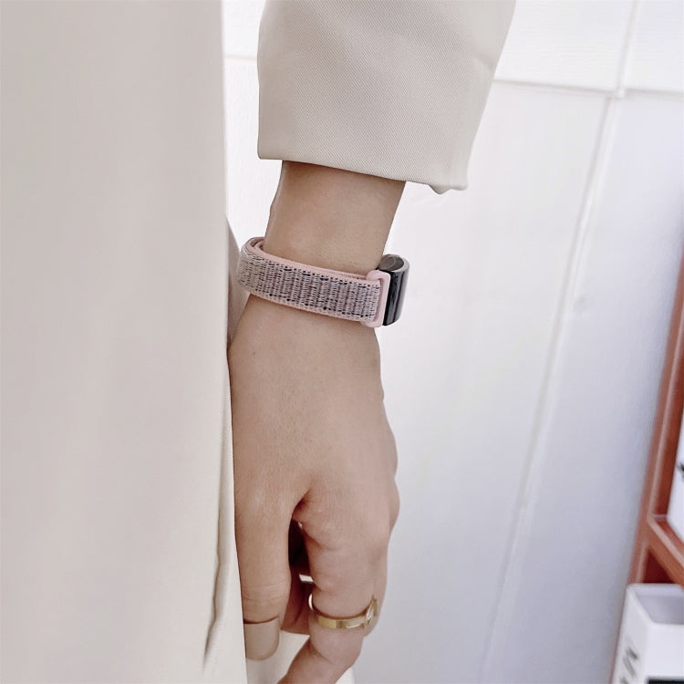 Cinturino in nylon con cinturino ad anello, For Fitbit Luxe