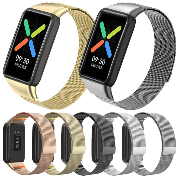 Cinturino Milan con cinturino in metallo magnetico, For OPPO Watch Free NFC