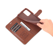 Custodia per cellulare in pelle a conchiglia orizzontale con struttura in pelle di pecora AZNS con supporto, slot per schede e portafoglio, For Xiaomi Redmi Note 11 / Poco M4 Pro 5G
