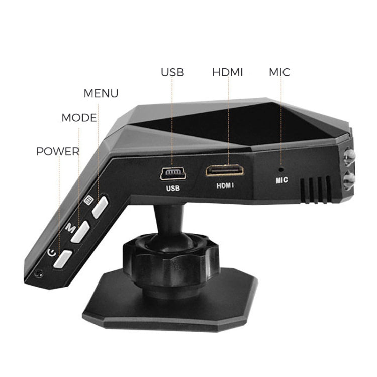 2 pollici HD Single Lens 1080P No Light Night Vision Registratore di guida nascosto con aromaterapia, Without, 16G, 32G, 64G