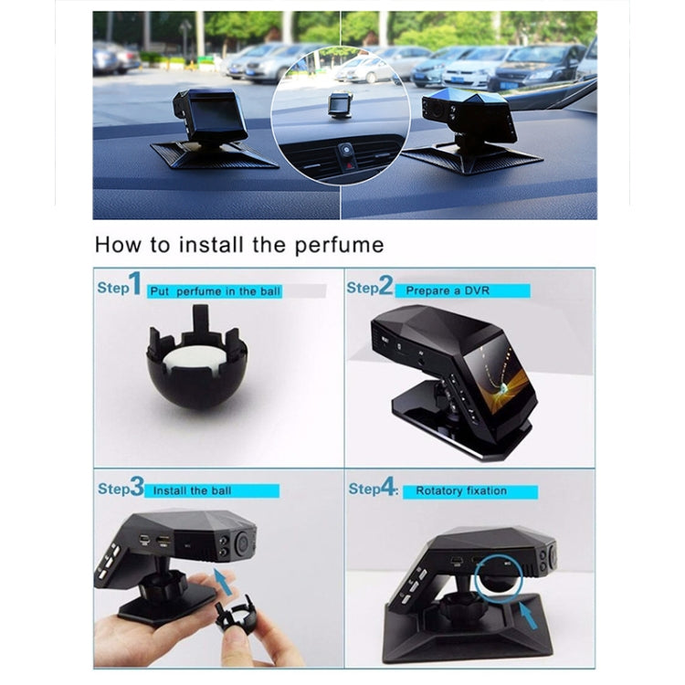 2 pollici HD Single Lens 1080P No Light Night Vision Registratore di guida nascosto con aromaterapia, Without, 16G, 32G, 64G