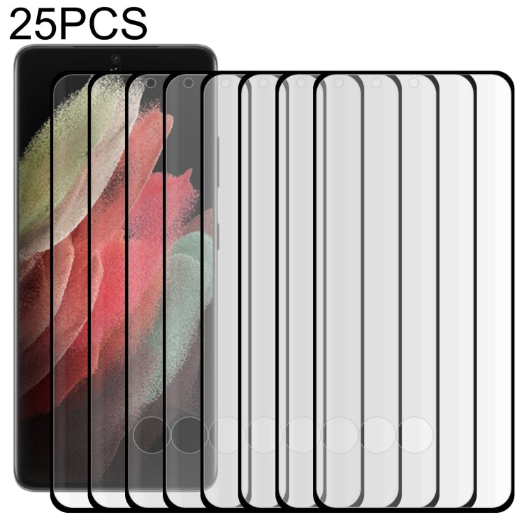 Pellicola in vetro temperato a schermo intero con bordo curvo 3D, For Samsung Galaxy S22 Ultra 5G (25pcs), For Samsung Galaxy S22+ 5G (25pcs), For Samsung Galaxy S22 5G (25pcs)