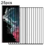 Pellicola in vetro temperato per schermo con bordo curvo 3D Full Glue da 25 pezzi, For Samsung Galaxy S22 Ultra 5G (25pcs), For Samsung Galaxy S22+ 5G (25pcs), For Samsung Galaxy S22 5G (25pcs)
