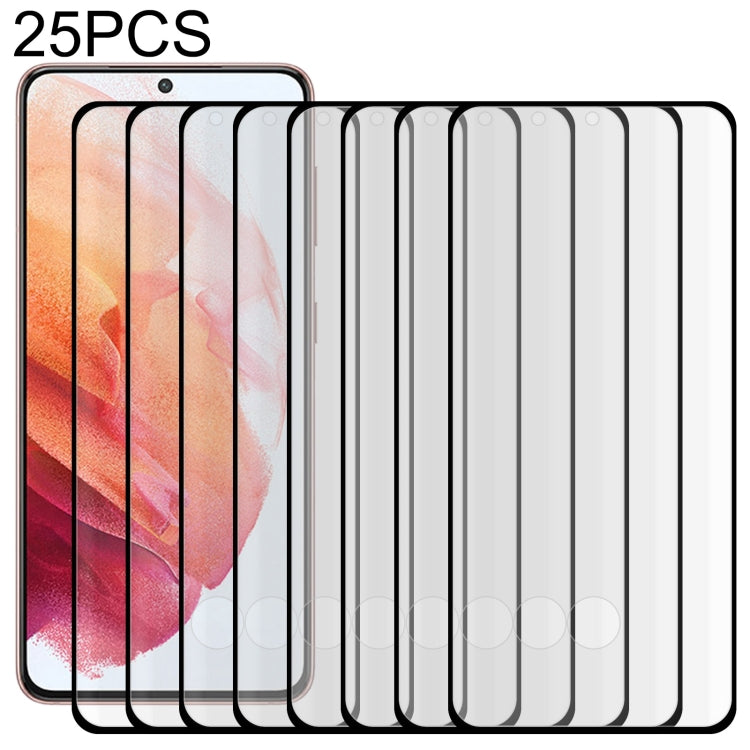 Pellicola in vetro temperato per schermo con bordo curvo 3D Full Glue da 25 pezzi, For Samsung Galaxy S22 Ultra 5G (25pcs), For Samsung Galaxy S22+ 5G (25pcs), For Samsung Galaxy S22 5G (25pcs)