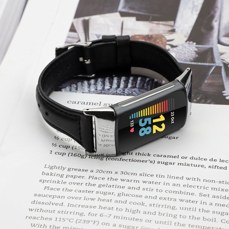 Per cinturino in pelle Fitbit Charge 5 FC5-18, S, L