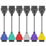 Pacchetto cavo adattatore per scansione ECU OBD a 6 colori per Fiat, 6-color