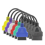 Pacchetto cavo adattatore per scansione ECU OBD a 6 colori per Fiat, 6-color