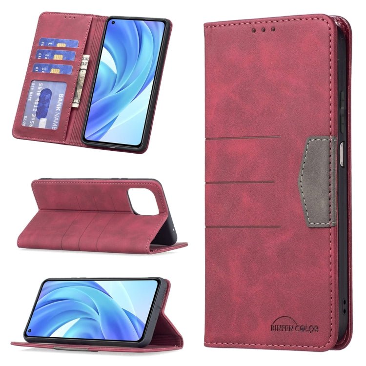 Custodia in pelle con giunzione magnetica per Xiaomi Poco X3