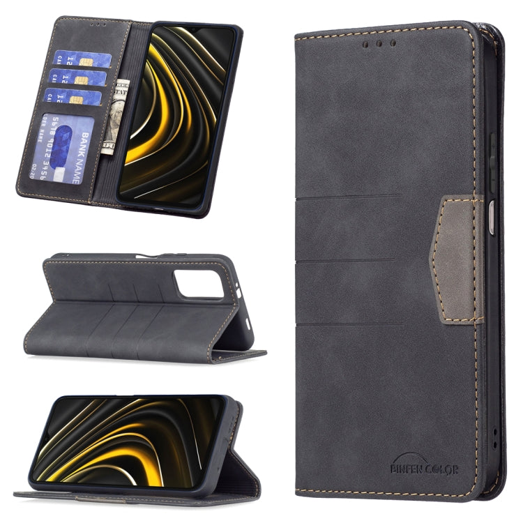 Custodia in pelle con giunzione magnetica per Xiaomi Poco X3
