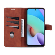 AZNS Skin Feel Calf Texture Custodia orizzontale in pelle a conchiglia con slot per schede, supporto e portafoglio, For Xiaomi Redmi Note 11 / Poco M4 Pro 5G