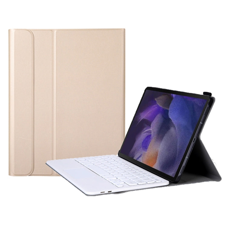 Custodia in pelle per tastiera Bluetooth ultrasottile A08-A con touchpad per Samsung Galaxy Tab A8 2021 SM-X205 / SM-X200, A08-A