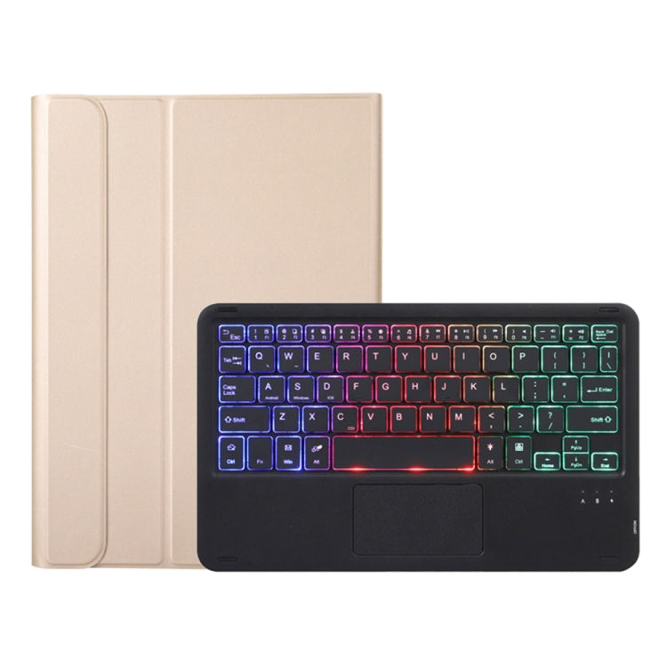 Custodia in pelle per tastiera Bluetooth retroilluminata ultrasottile A08-AS con touchpad per Samsung Galaxy Tab A8 2021 SM-X205 / SM-X200, A08-AS