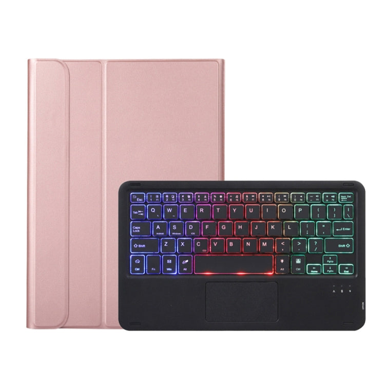 Custodia in pelle per tastiera Bluetooth retroilluminata ultrasottile A08-AS con touchpad per Samsung Galaxy Tab A8 2021 SM-X205 / SM-X200, A08-AS