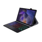 Custodia in pelle per tastiera Bluetooth retroilluminata ultrasottile A08-AS con touchpad per Samsung Galaxy Tab A8 2021 SM-X205 / SM-X200, A08-AS