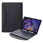 BA08 Diamond Texture Custodia in pelle per tastiera Bluetooth con supporto posteriore a triangolo per Samsung Galaxy Tab A8 2021 SM-X205 / SM-X200, BA08
