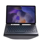 BA08 Diamond Texture Custodia in pelle per tastiera Bluetooth con supporto posteriore a triangolo per Samsung Galaxy Tab A8 2021 SM-X205 / SM-X200, BA08