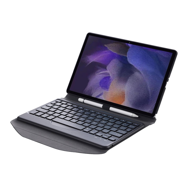 BA08 Diamond Texture Custodia in pelle per tastiera Bluetooth con supporto posteriore a triangolo per Samsung Galaxy Tab A8 2021 SM-X205 / SM-X200, BA08