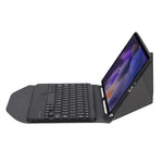BA08 Diamond Texture Custodia in pelle per tastiera Bluetooth con supporto posteriore a triangolo per Samsung Galaxy Tab A8 2021 SM-X205 / SM-X200, BA08