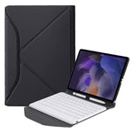 BA08 Diamond Texture Custodia in pelle per tastiera Bluetooth con supporto posteriore a triangolo per Samsung Galaxy Tab A8 2021 SM-X205 / SM-X200, BA08