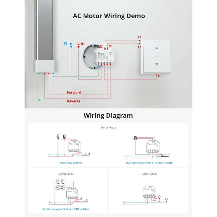 Sonoff DUALR3 Modulo Smart Switch WiFi con controllo a due vie, DUALR3