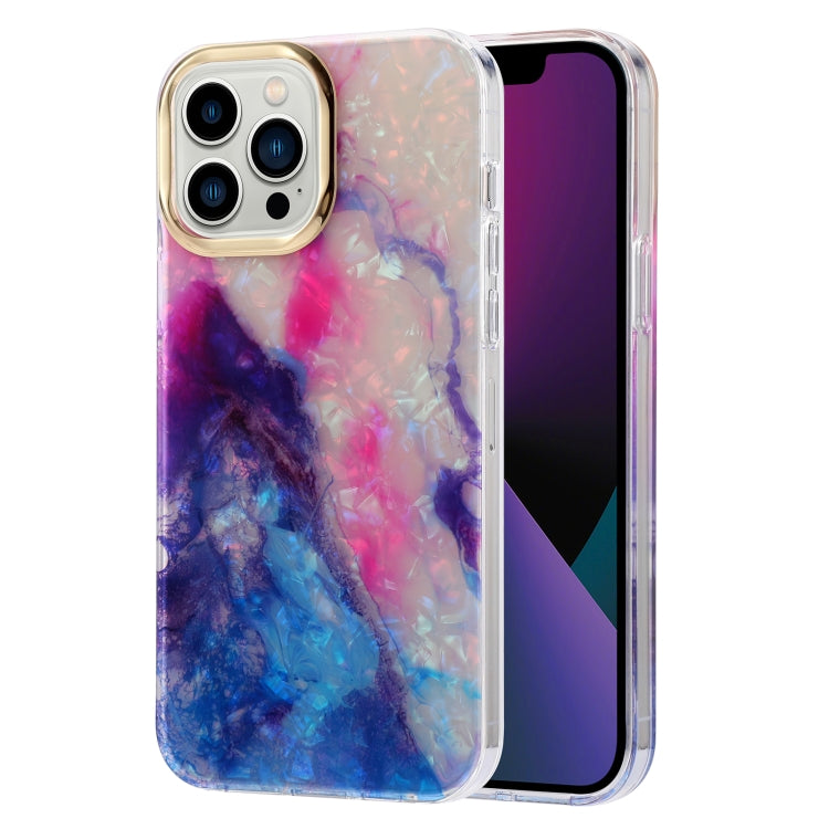 Custodia in marmo con struttura a conchiglia per iPhone 13 Pro
