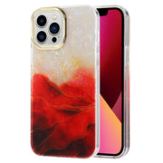 Cassa del telefono in marmo con struttura a conchiglia galvanica, For iPhone 12 / 12 Pro, For iPhone 12 Pro Max, For iPhone 11